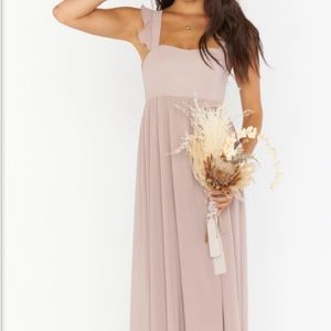 Show Me Your Mu Mu June Maxi Dress ~ Dusty Blush Crisp